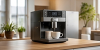 Kaffeevollautomat mit zwei Tassen